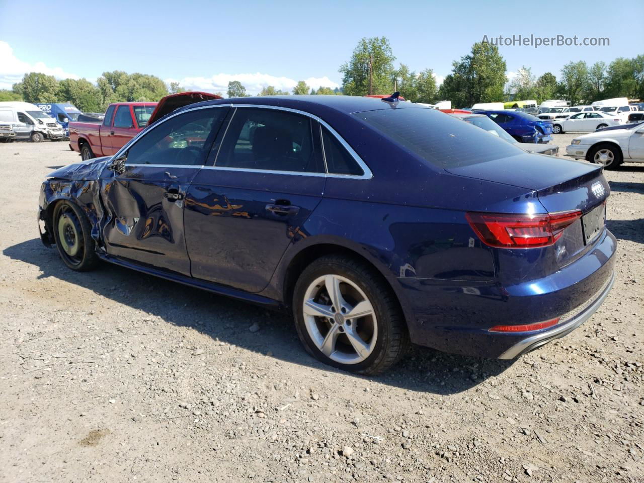 2019 Audi A4 Premium Blue vin: WAUDNAF42KA042263