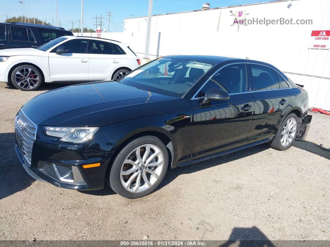 2019 Audi A4 45 Premium Black vin: WAUDNAF42KA096095