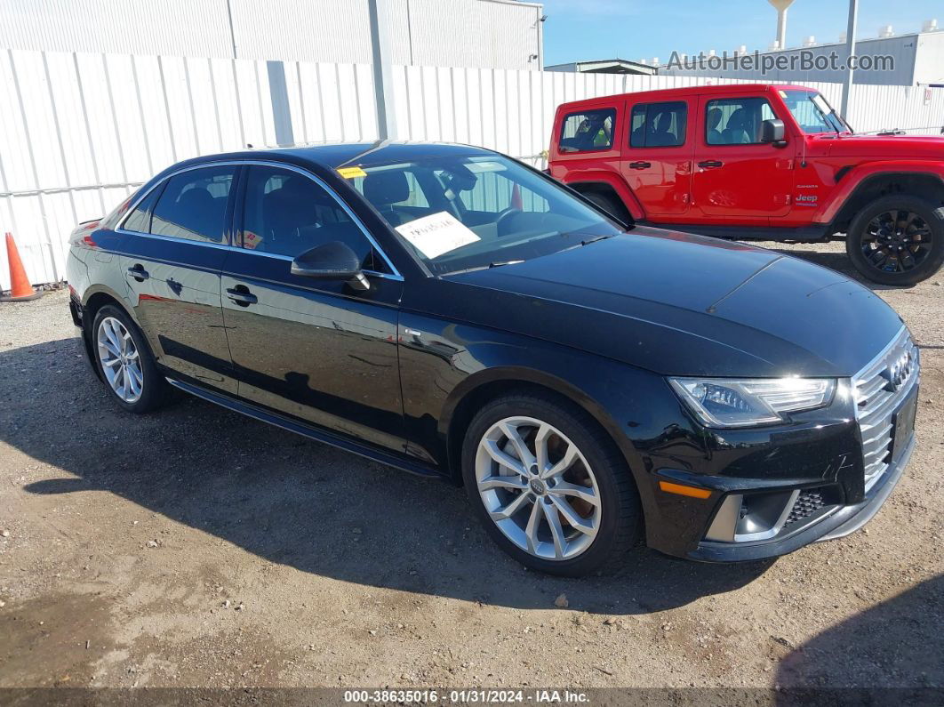 2019 Audi A4 45 Premium Black vin: WAUDNAF42KA096095