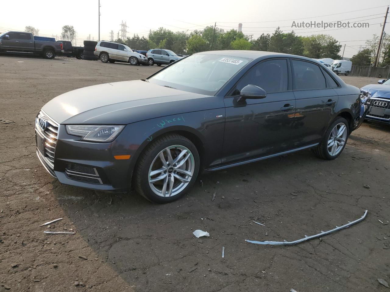 2017 Audi A4 Premium Charcoal vin: WAUDNAF43HN041219