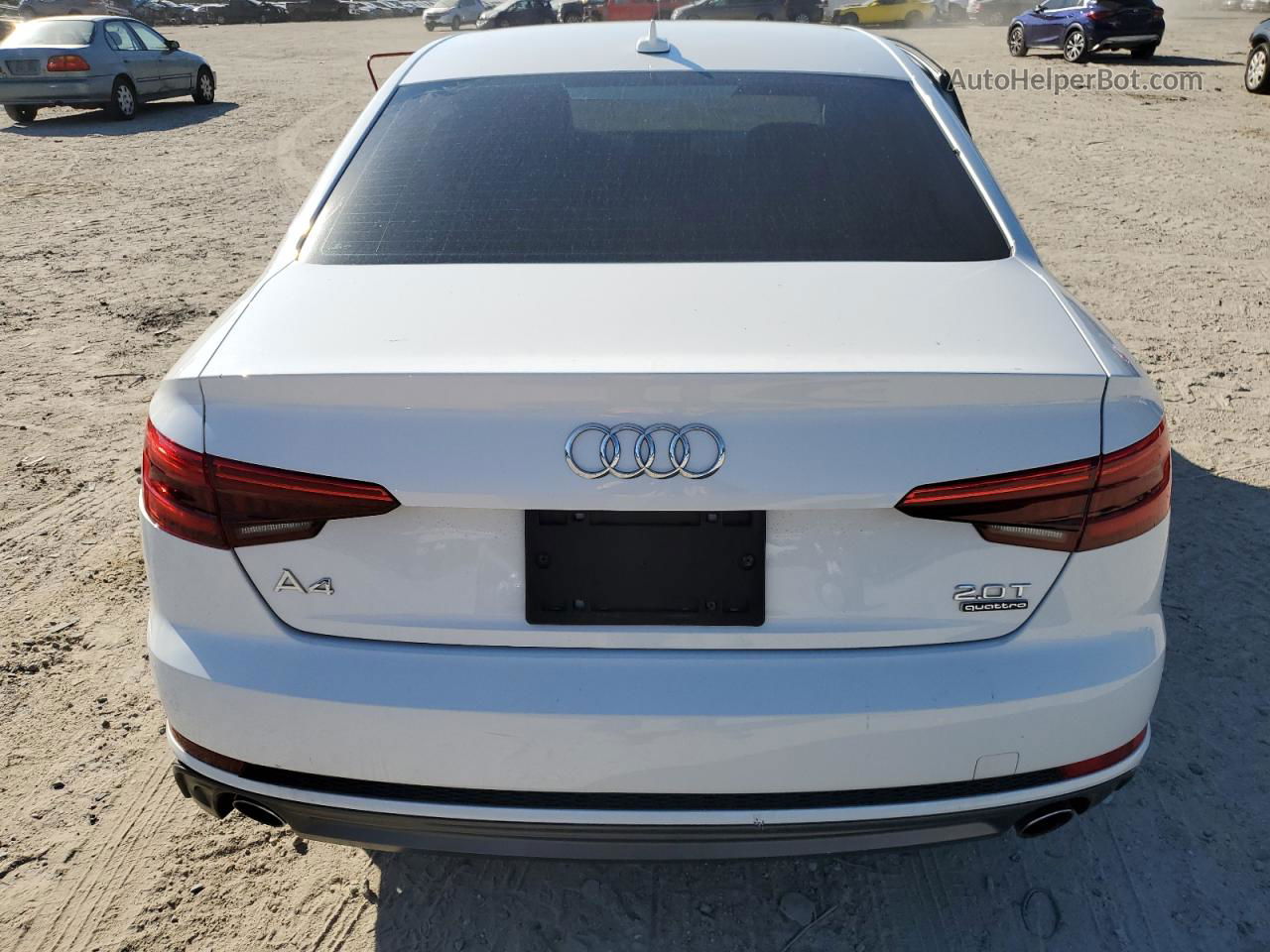 2017 Audi A4 Premium White vin: WAUDNAF43HN046047