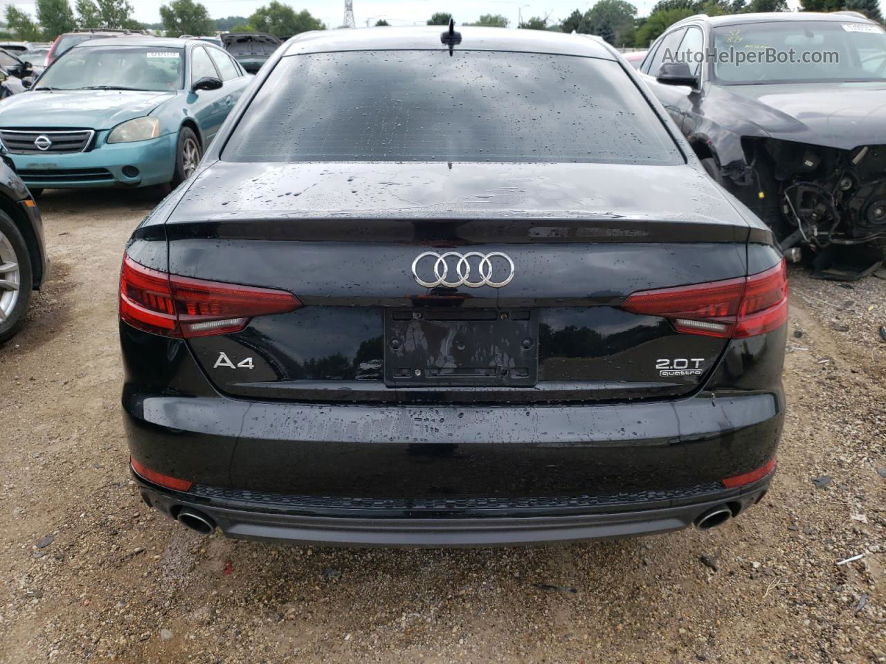 2018 Audi A4 Premium Black vin: WAUDNAF43JA069602