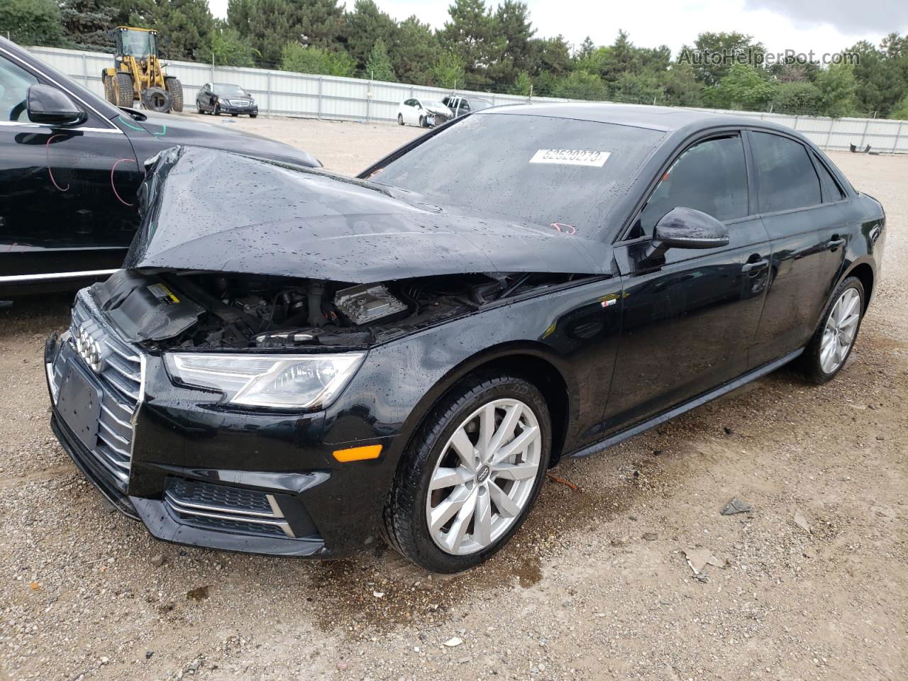 2018 Audi A4 Premium Black vin: WAUDNAF43JA069602