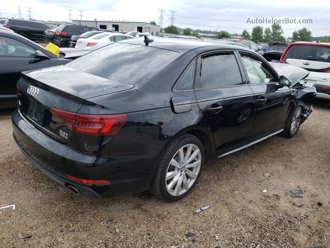 2018 Audi A4 Premium Black vin: WAUDNAF43JA069602