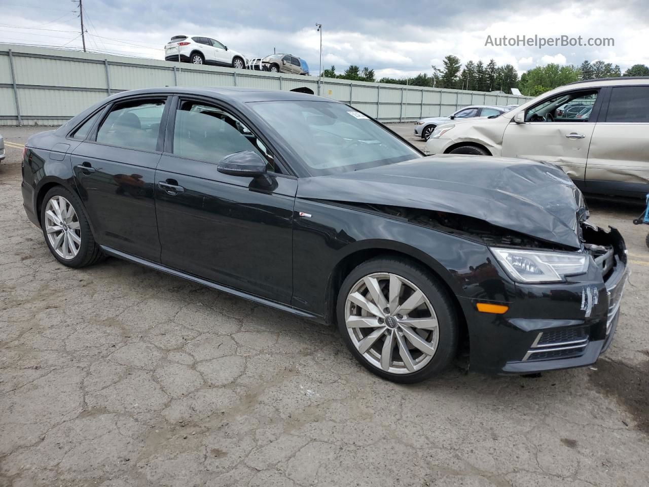 2018 Audi A4 Premium Black vin: WAUDNAF43JA151992