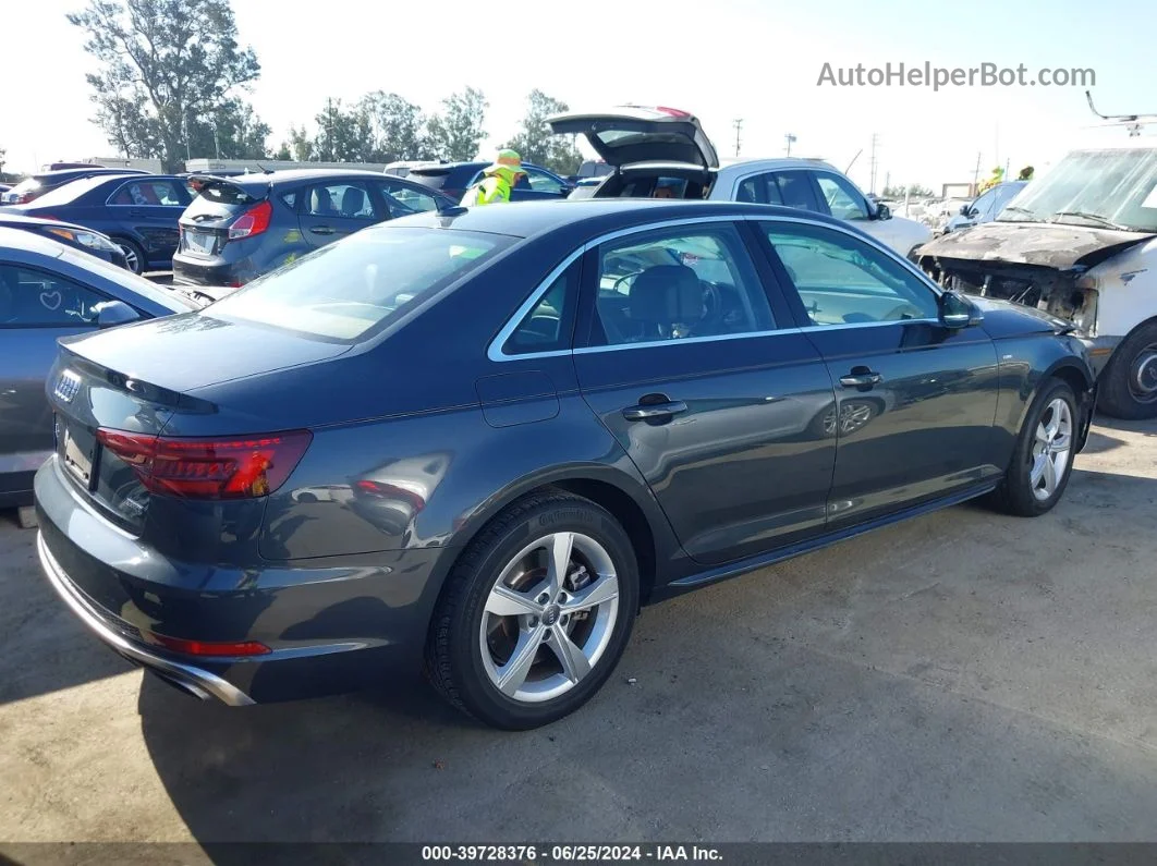 2019 Audi A4 45 Premium Gray vin: WAUDNAF43KA042210