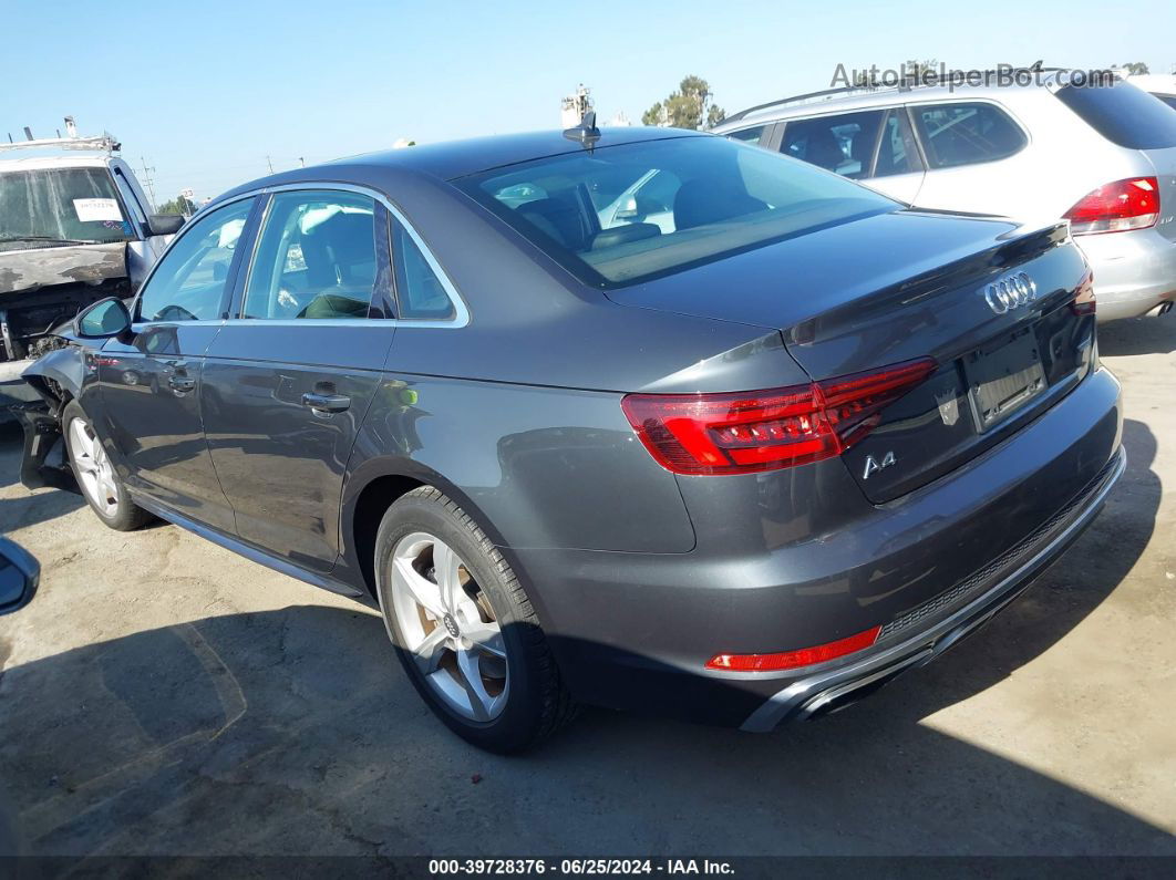 2019 Audi A4 45 Premium Gray vin: WAUDNAF43KA042210