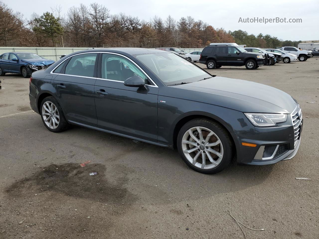 2019 Audi A4 Premium Gray vin: WAUDNAF43KA105709