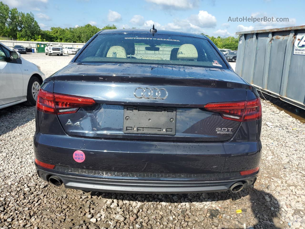 2017 Audi A4 Premium Charcoal vin: WAUDNAF44HN039088