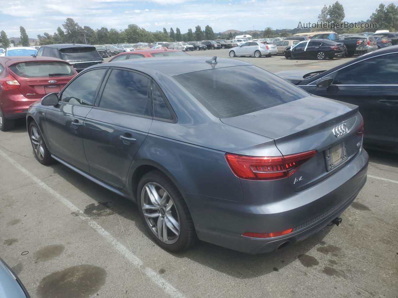 2017 Audi A4 Premium Gray vin: WAUDNAF44HN043254