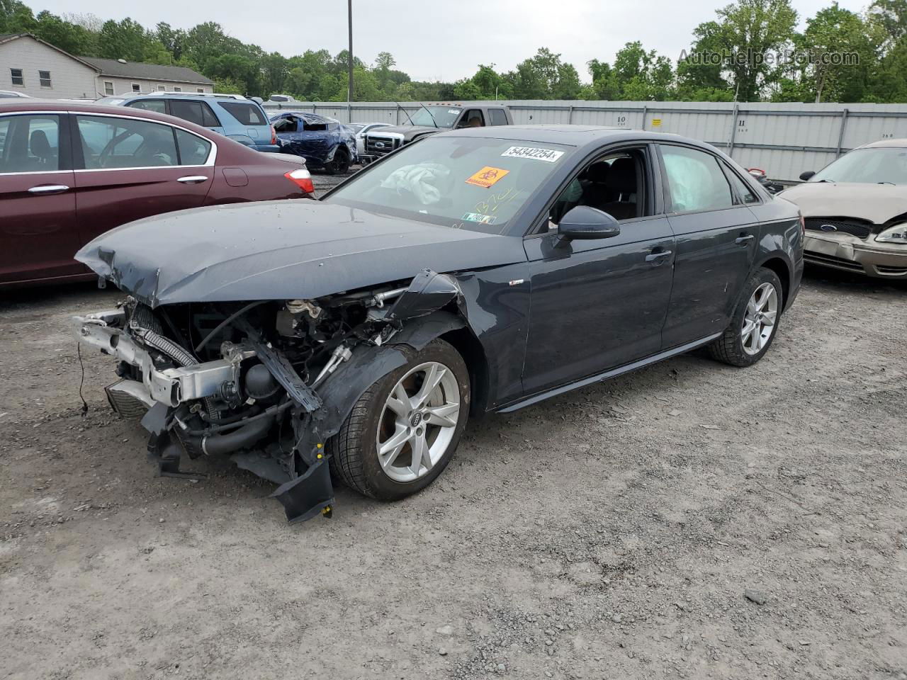 2018 Audi A4 Premium Blue vin: WAUDNAF44JA065235