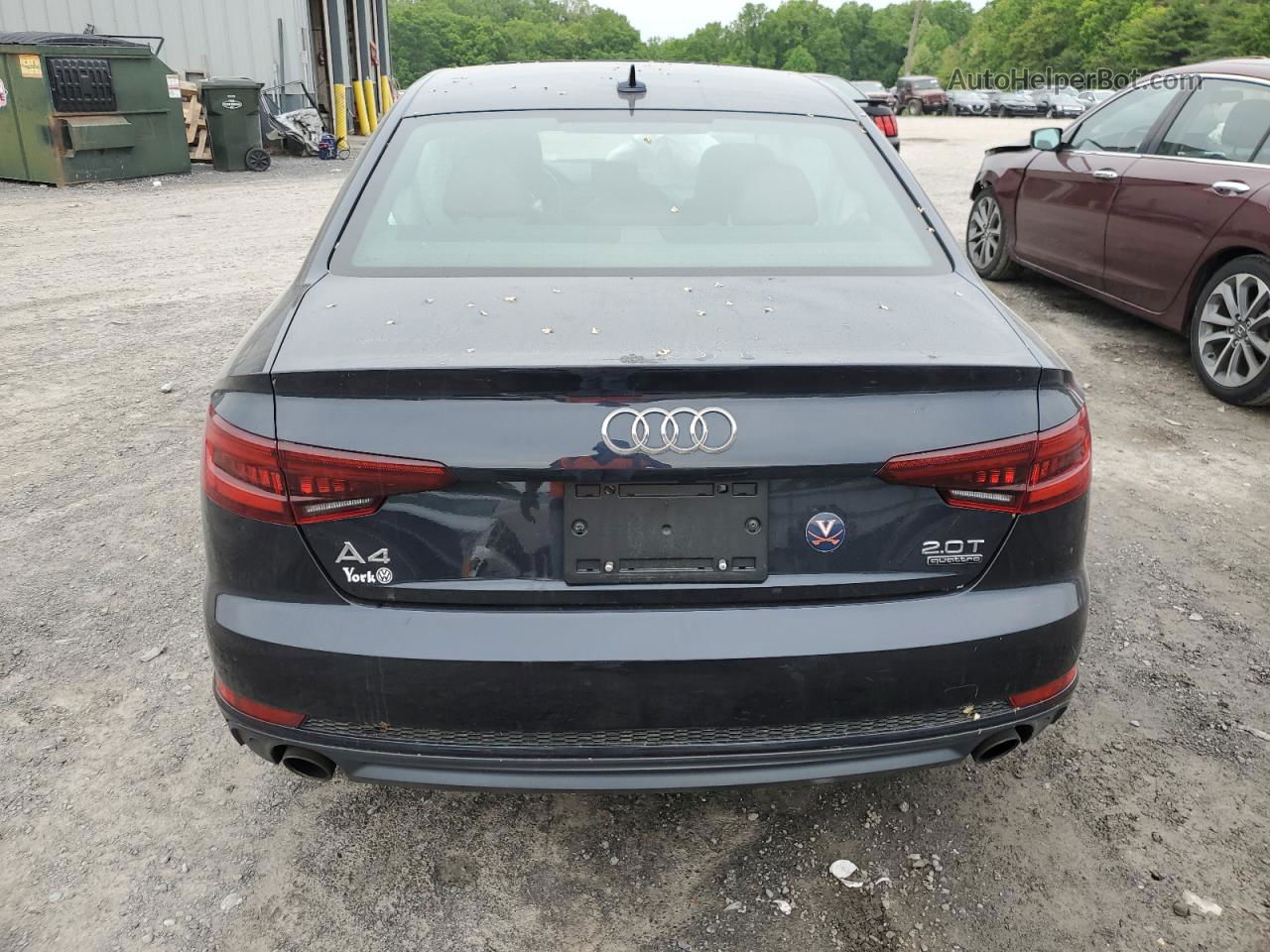 2018 Audi A4 Premium Blue vin: WAUDNAF44JA065235