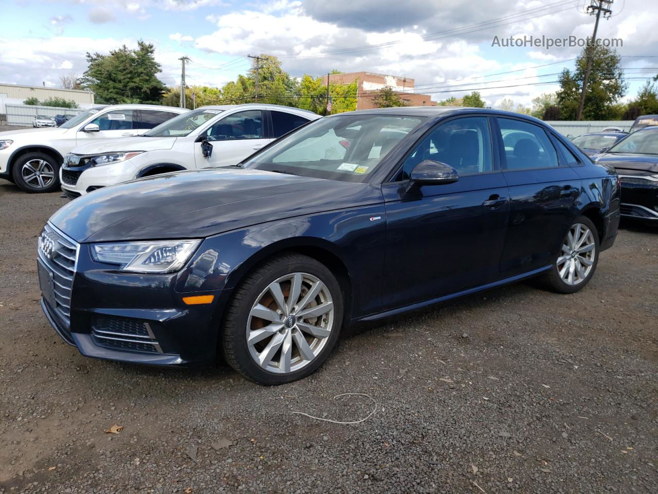 2018 Audi A4 Premium Black vin: WAUDNAF44JA096646