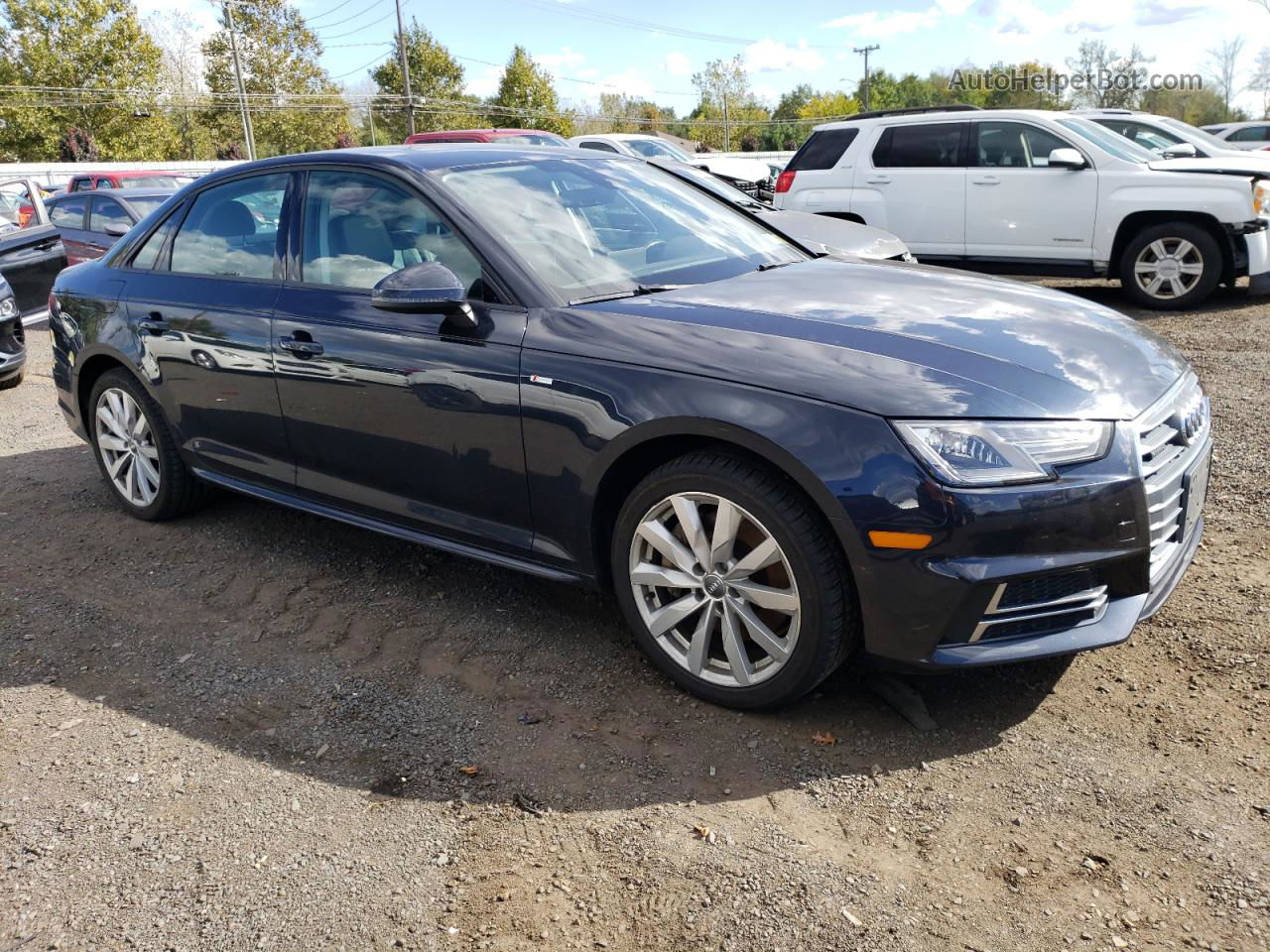 2018 Audi A4 Premium Black vin: WAUDNAF44JA096646