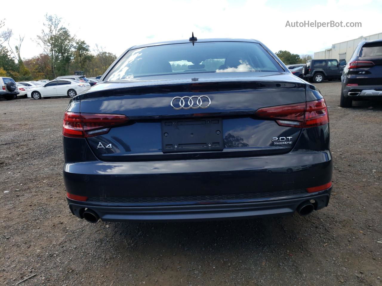 2018 Audi A4 Premium Black vin: WAUDNAF44JA096646