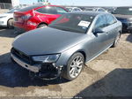 2019 Audi A4 45 Premium Gray vin: WAUDNAF44KA016909