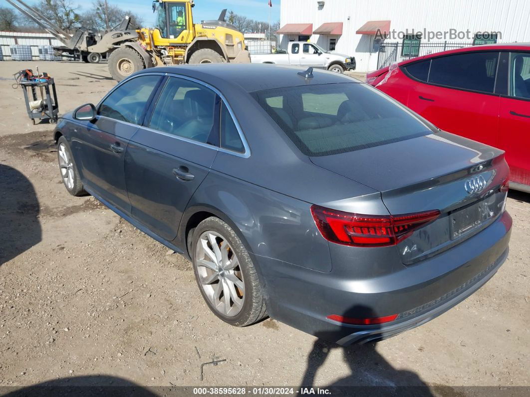 2019 Audi A4 45 Premium Gray vin: WAUDNAF44KA016909