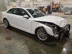 2019 Audi A4 Premium White vin: WAUDNAF44KN018703