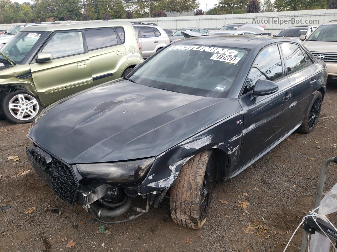 2017 Audi A4 Premium Gray vin: WAUDNAF45HN039746