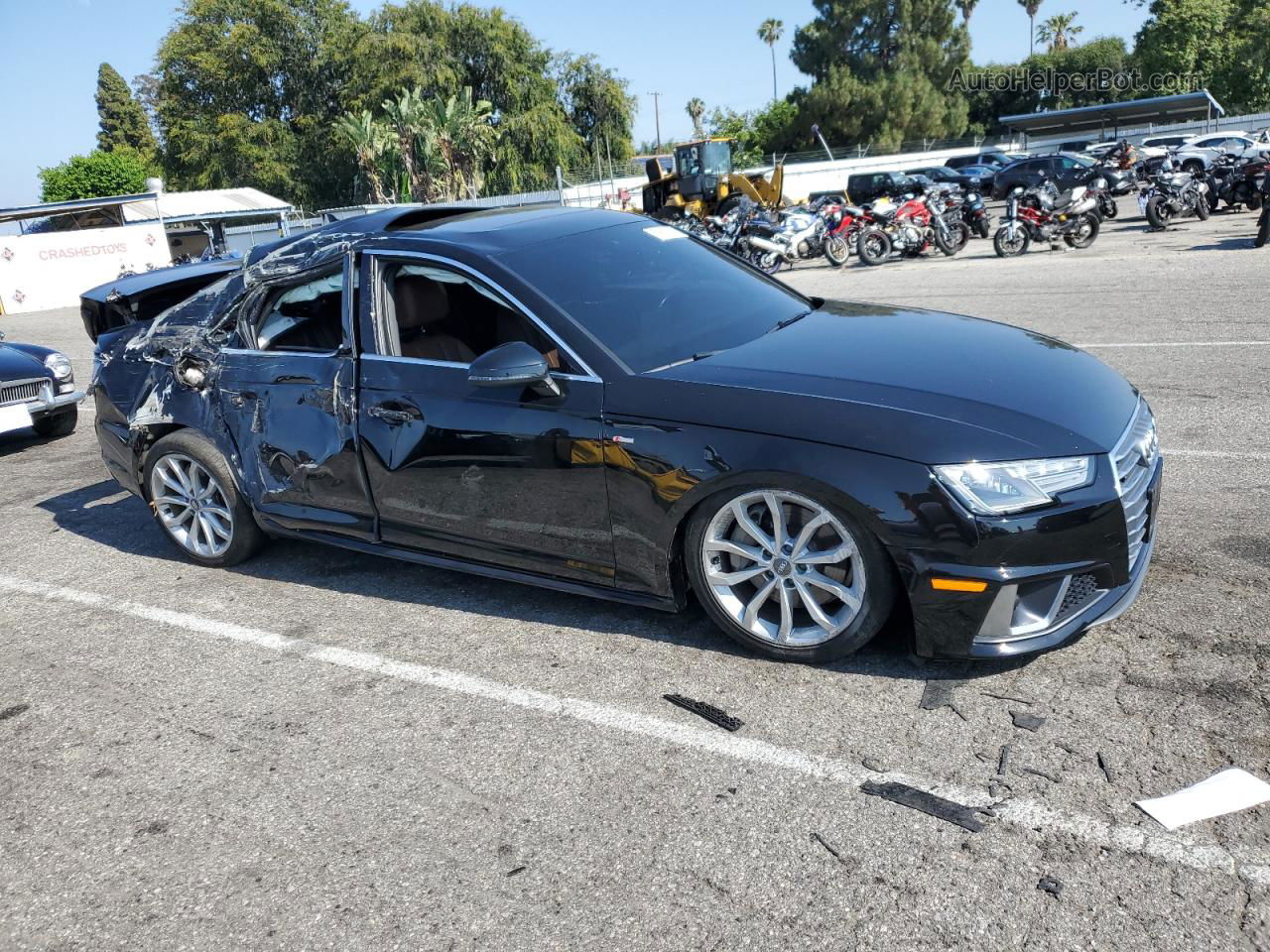 2019 Audi A4 Premium Black vin: WAUDNAF47KN002902