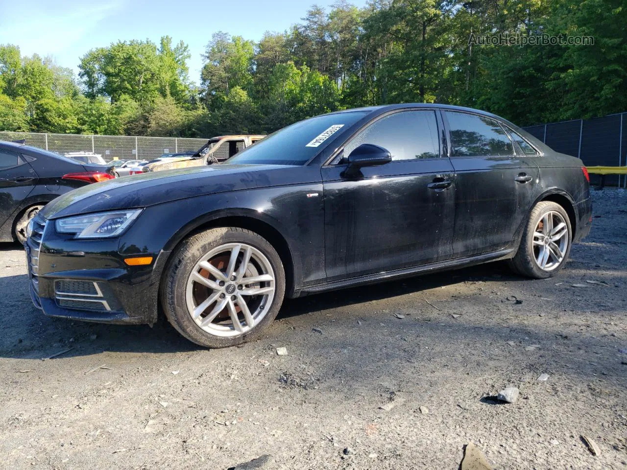 2017 Audi A4 Premium Black vin: WAUDNAF48HN056542