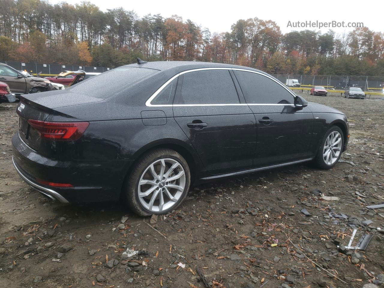 2019 Audi A4 Premium Черный vin: WAUDNAF48KA025547