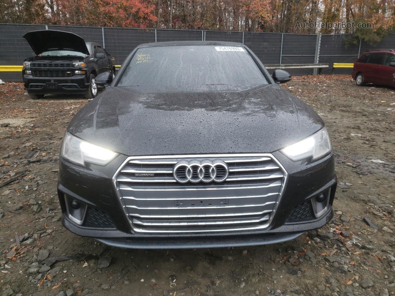 2019 Audi A4 Premium Black vin: WAUDNAF48KA025547