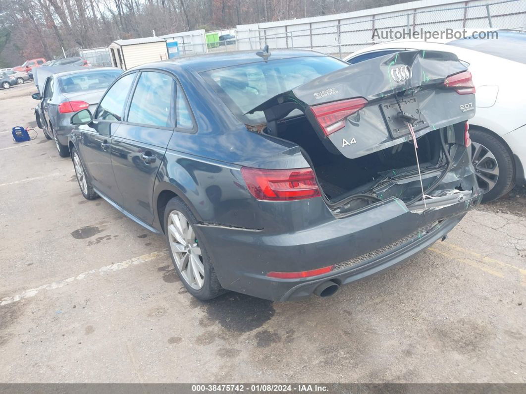 2018 Audi A4 2.0t Premium/2.0t Tech Premium Gray vin: WAUDNAF49JA054604