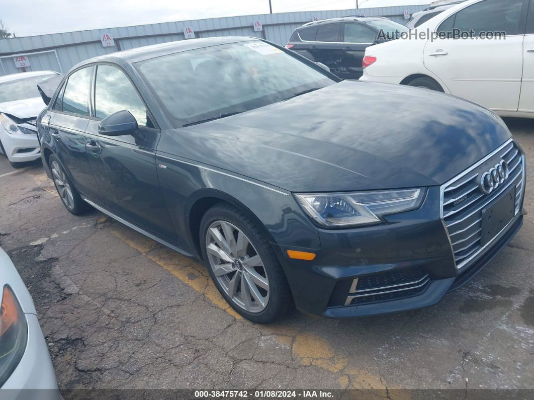 2018 Audi A4 2.0t Premium/2.0t Tech Premium Gray vin: WAUDNAF49JA054604