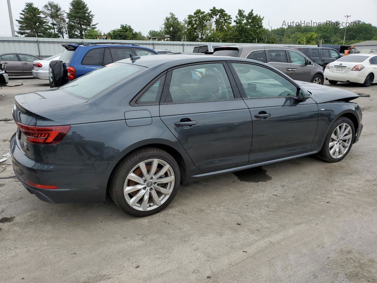 2018 Audi A4 Premium Gray vin: WAUDNAF49JA131004