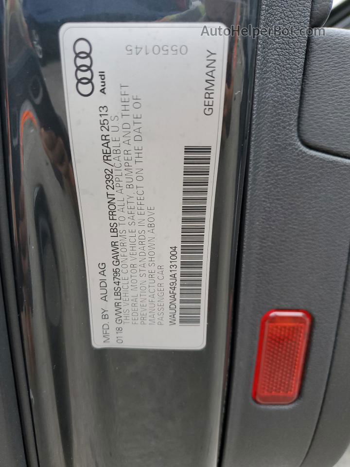 2018 Audi A4 Premium Gray vin: WAUDNAF49JA131004