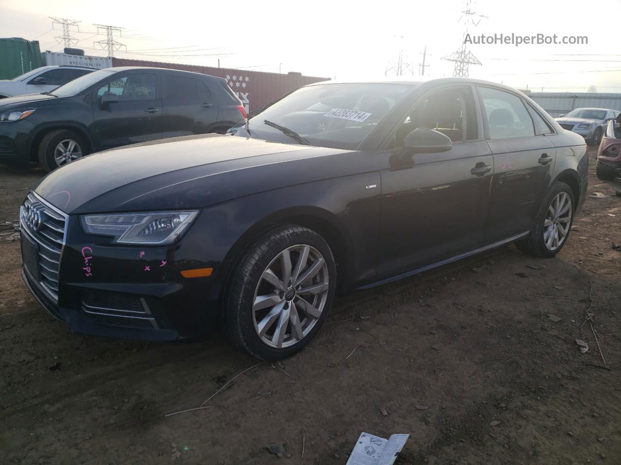 2018 Audi A4 Premium Black vin: WAUDNAF49JN016881