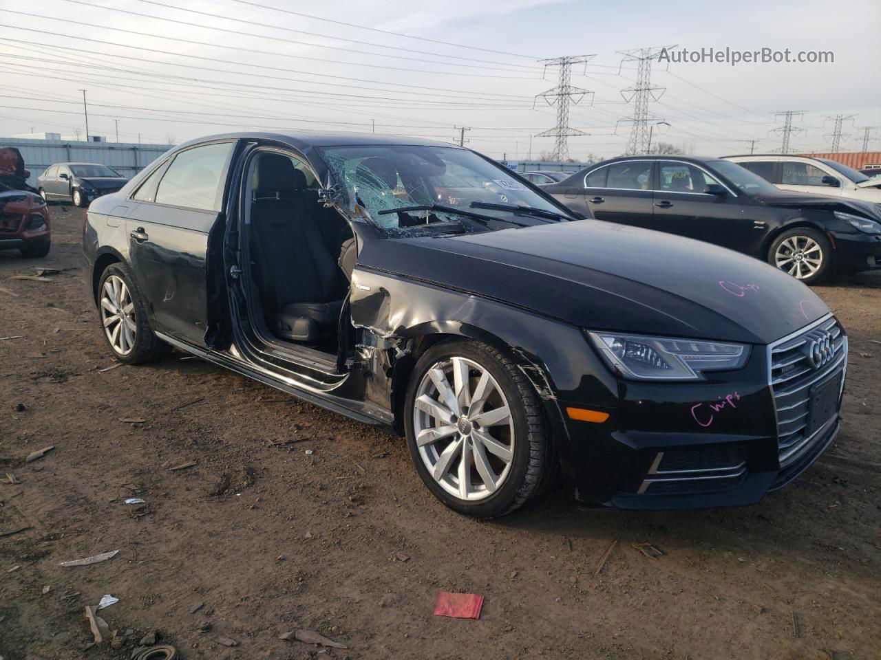 2018 Audi A4 Premium Black vin: WAUDNAF49JN016881