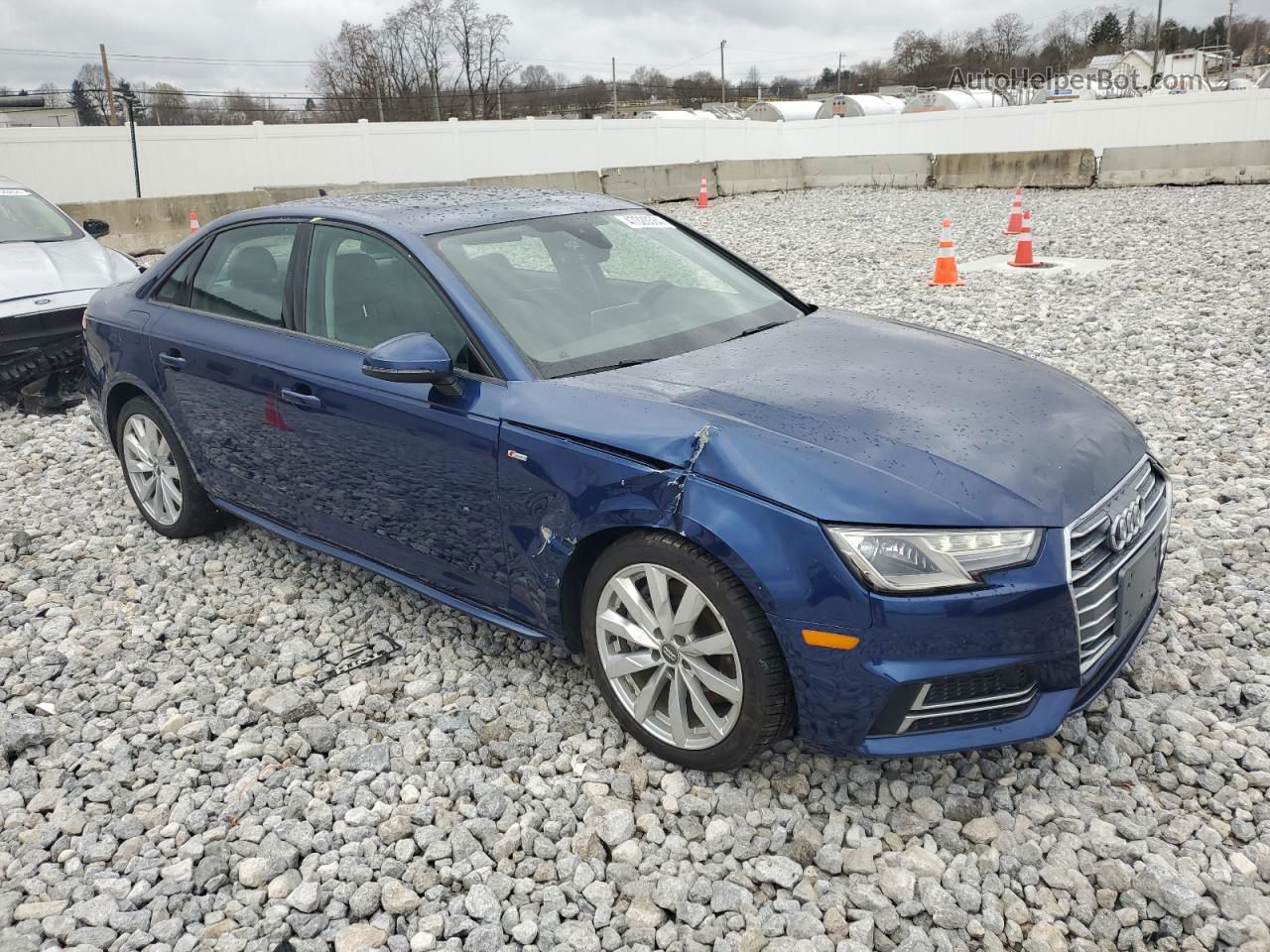 2018 Audi A4 Premium Blue vin: WAUDNAF49JN017545