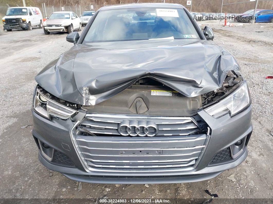 2019 Audi A4 45 Premium Gray vin: WAUDNAF49KA022883