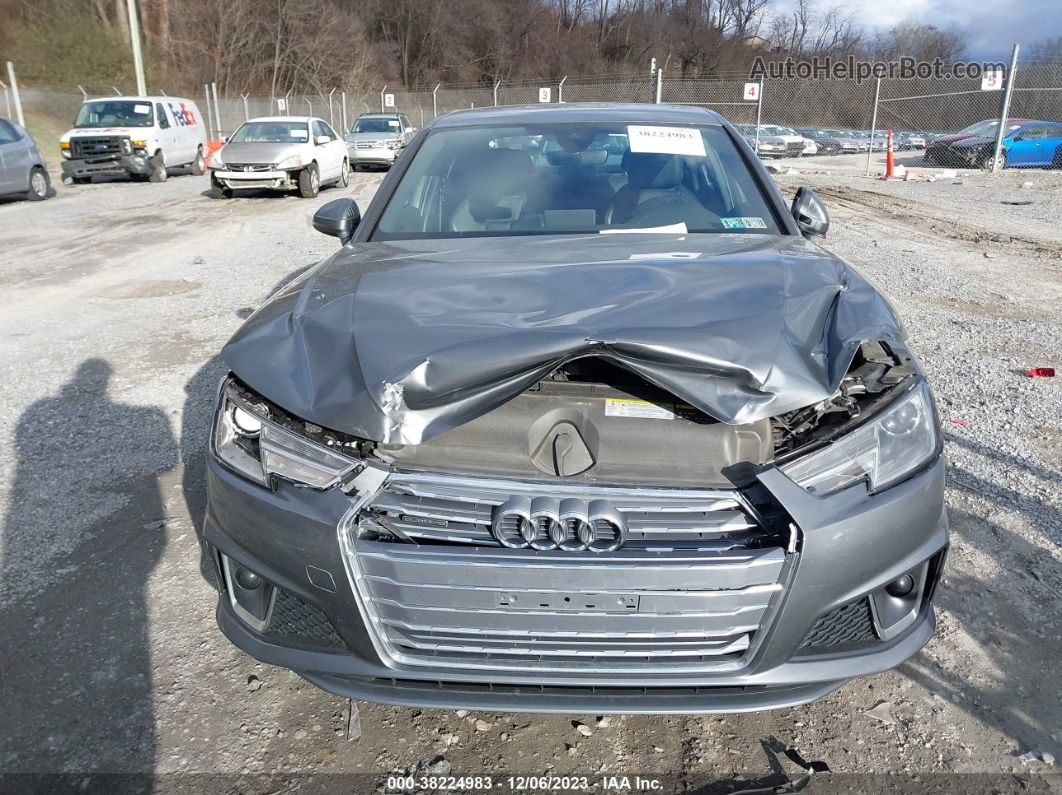 2019 Audi A4 45 Premium Gray vin: WAUDNAF49KA022883