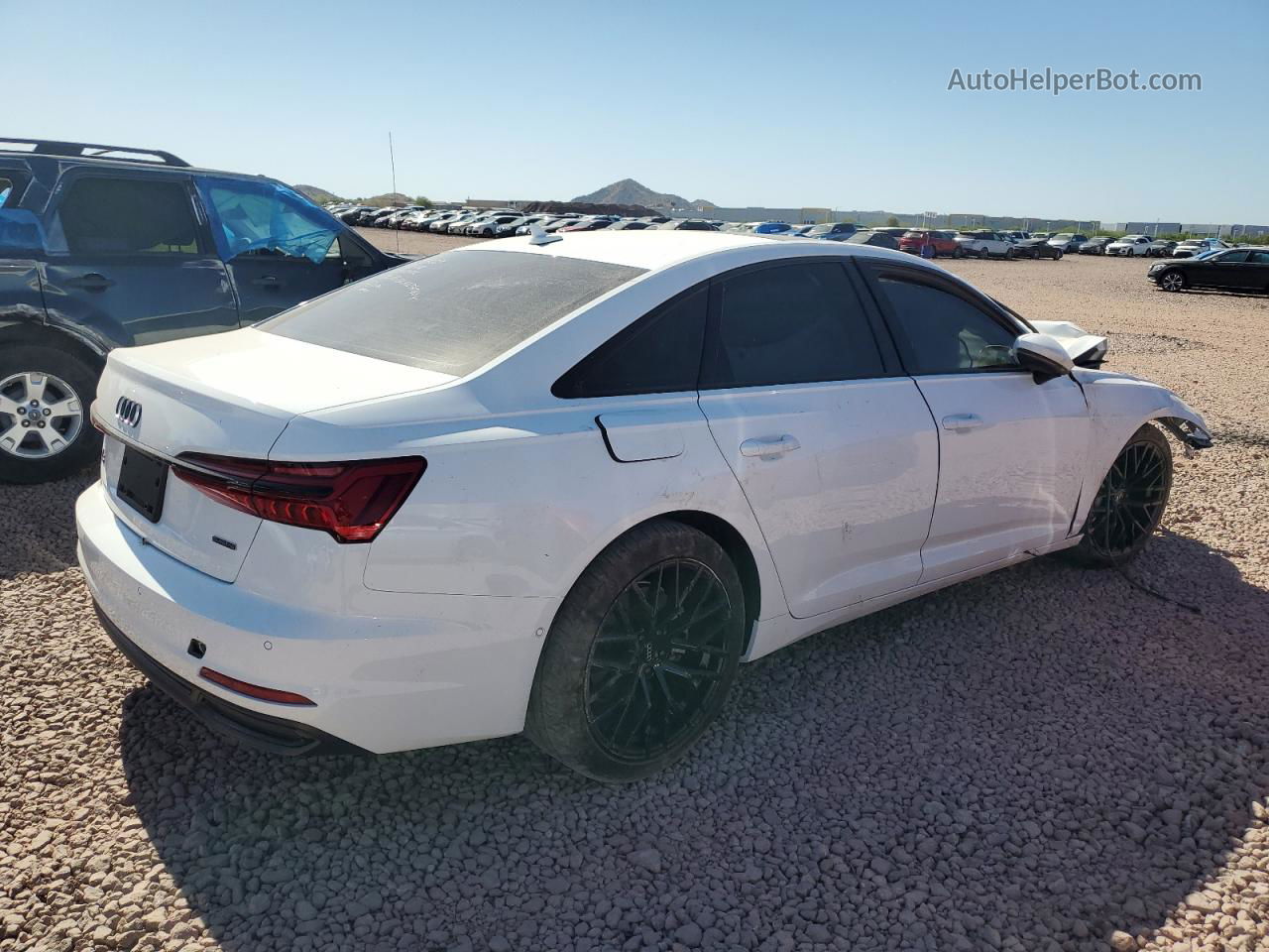 2019 Audi A6 Premium Plus White vin: WAUE8AF20KN124592