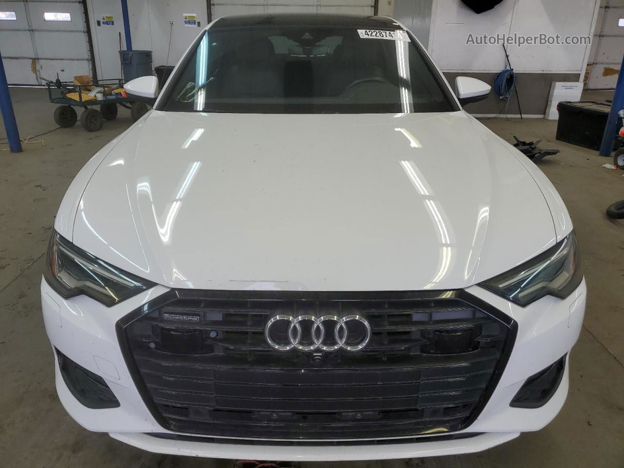 2019 Audi A6 Premium Plus White vin: WAUE8AF28KN128602