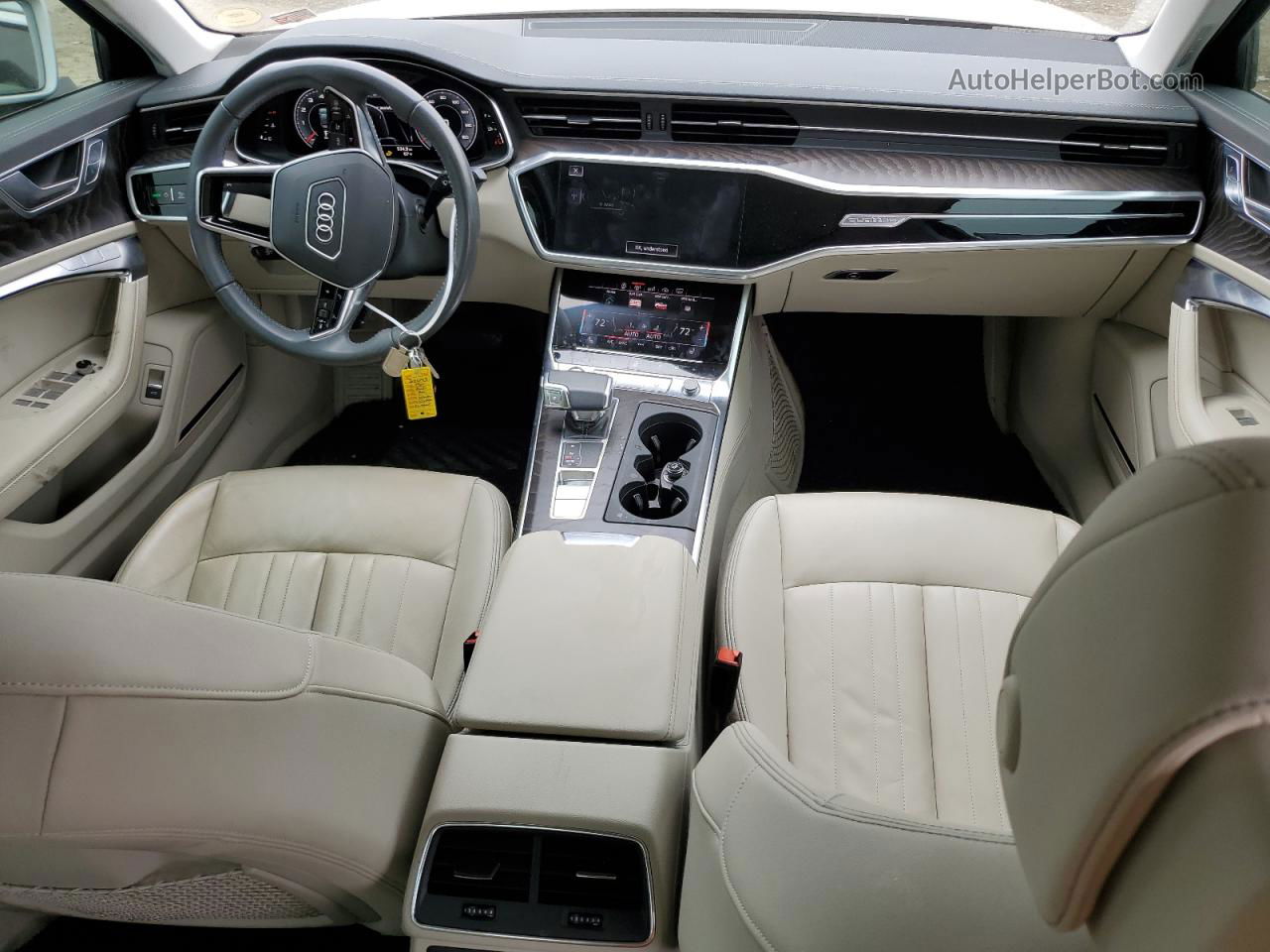 2019 Audi A6 Premium Plus White vin: WAUE8AF29KN127880