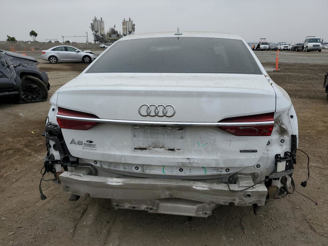 2019 Audi A6 Premium Plus White vin: WAUE8AF29KN127880