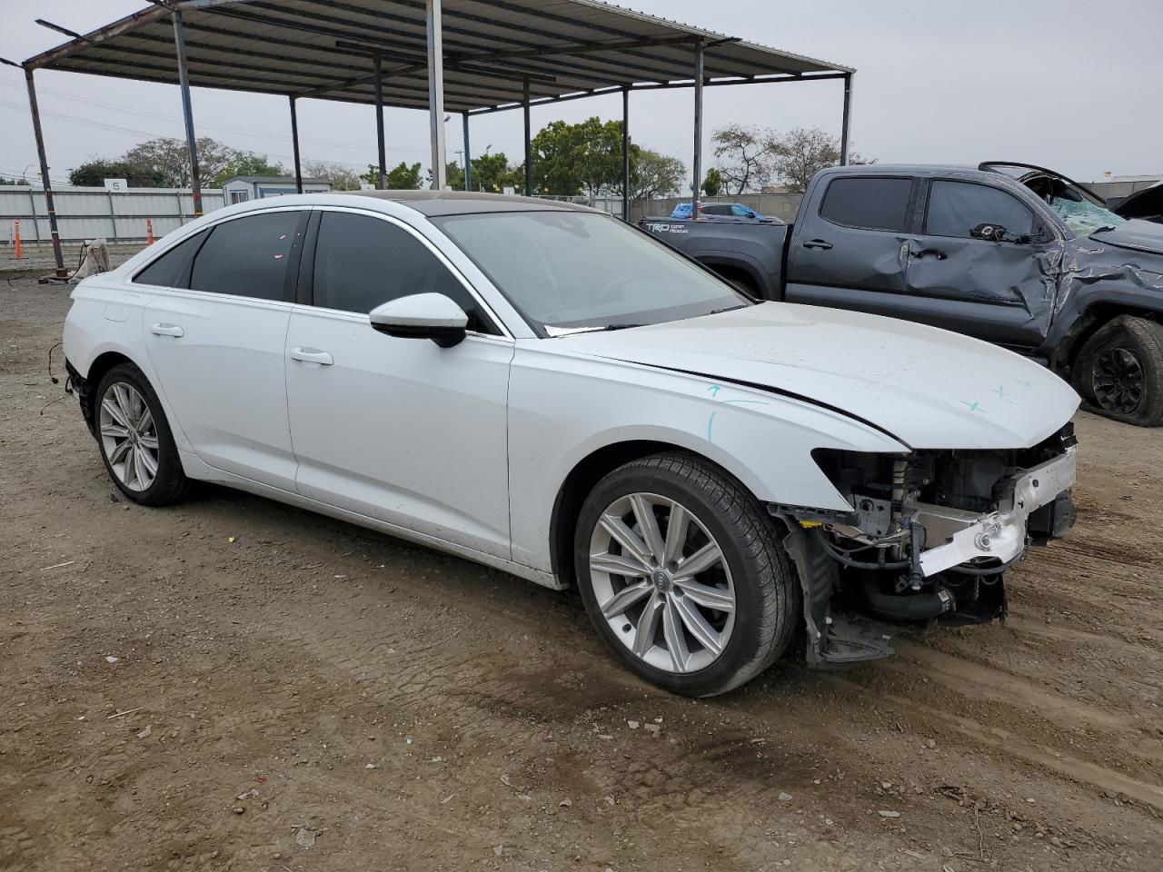 2019 Audi A6 Premium Plus White vin: WAUE8AF29KN127880