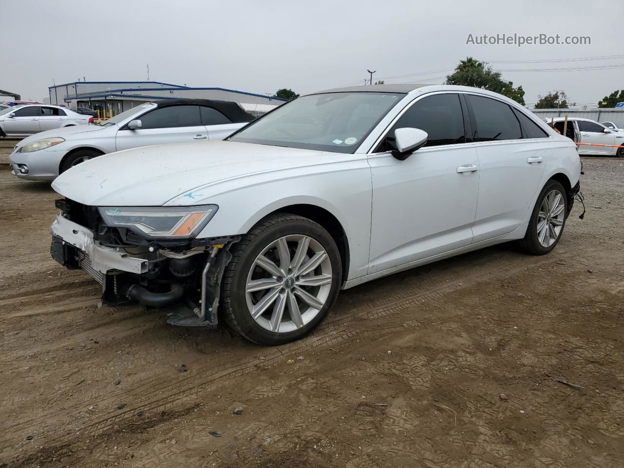 2019 Audi A6 Premium Plus Белый vin: WAUE8AF29KN127880