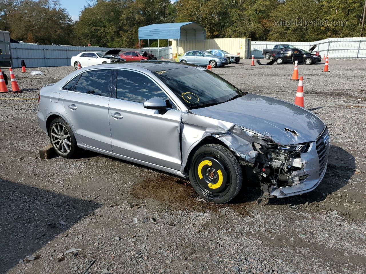 2016 Audi A3 Premium Plus Серебряный vin: WAUE8GFF2G1118152