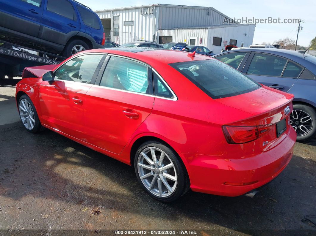 2016 Audi A3 2.0t Premium Красный vin: WAUE8HFF4G1034579