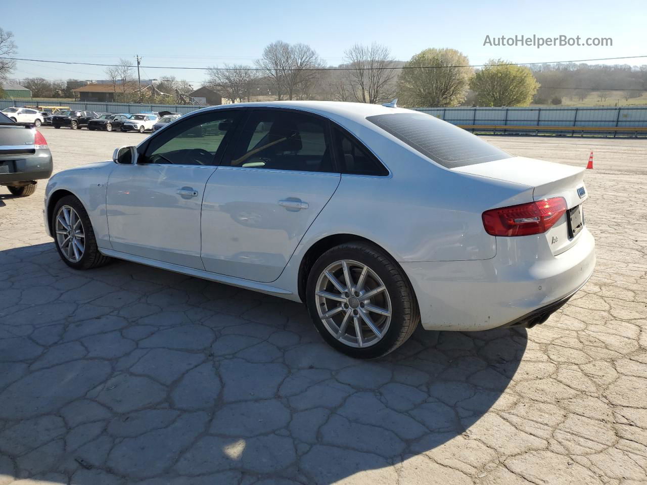 2014 Audi A4 Premium Plus White vin: WAUEFAFL1EN030675