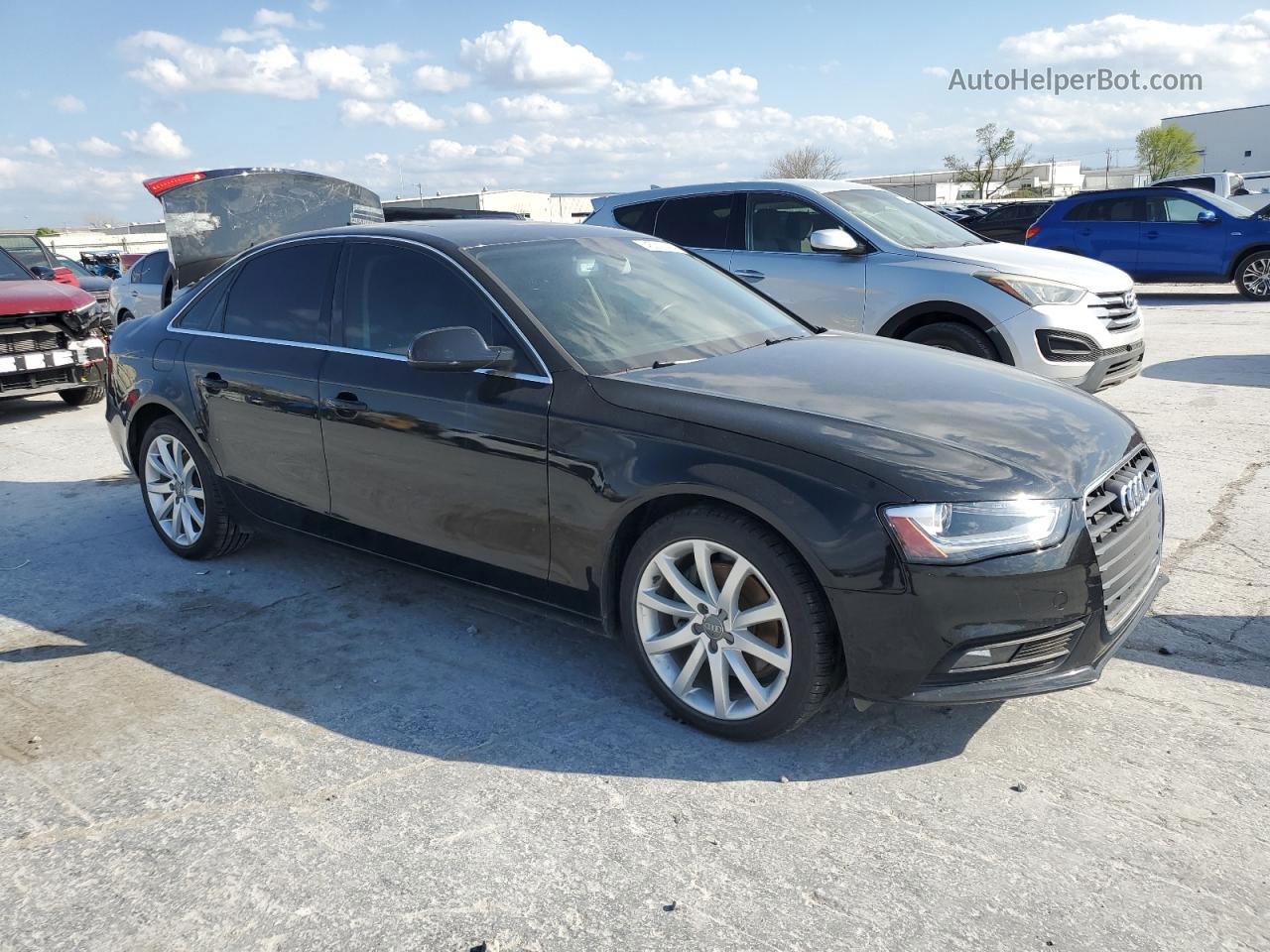 2013 Audi A4 Premium Plus Черный vin: WAUEFAFL2DN010725