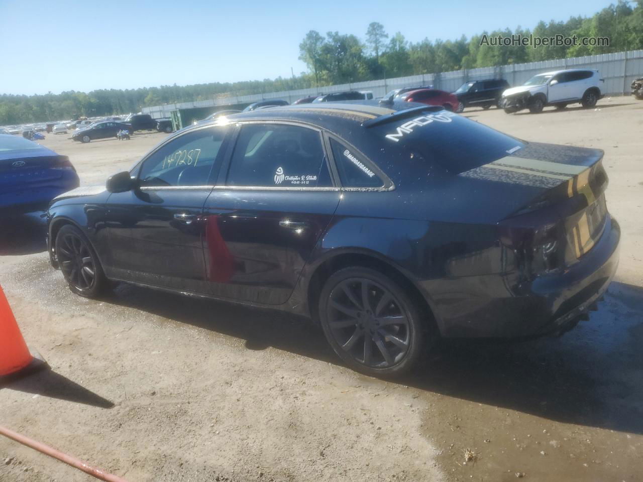 2013 Audi A4 Premium Plus Black vin: WAUEFAFL3DA065577