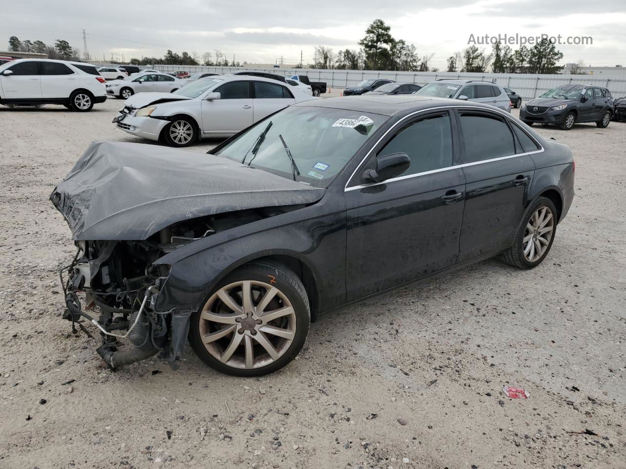 2013 Audi A4 Premium Plus Black vin: WAUEFAFL4DA069525