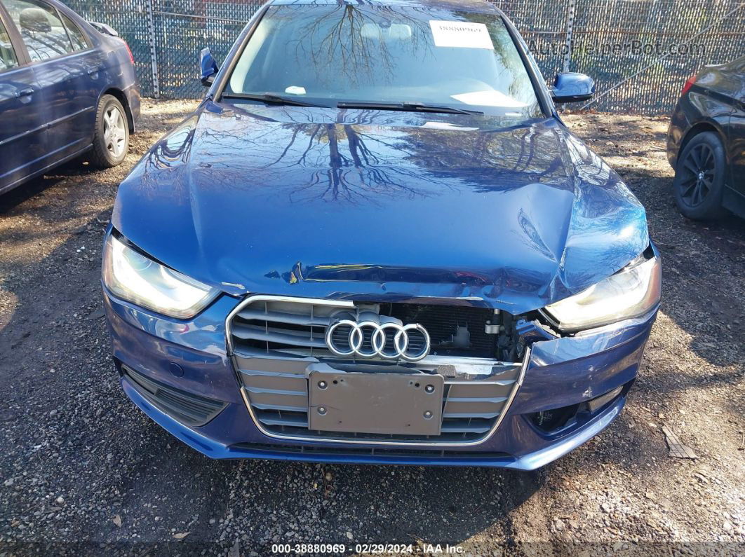 2013 Audi A4 2.0t Premium Синий vin: WAUEFAFL5DN013277