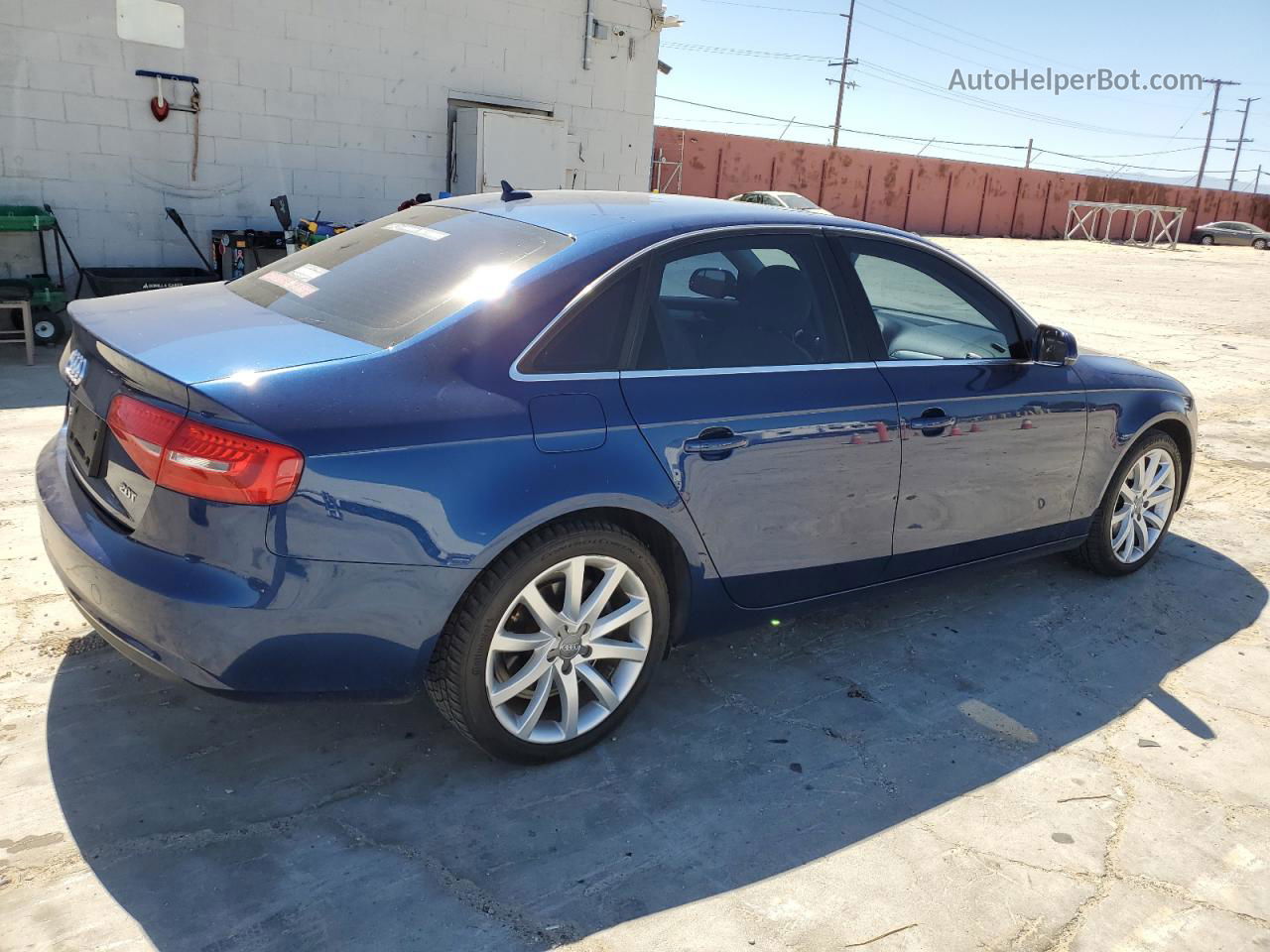 2013 Audi A4 Premium Plus Blue vin: WAUEFAFL5DN023436